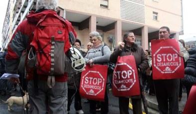 Protesta contra los desahucios Protesta contra los desahucios