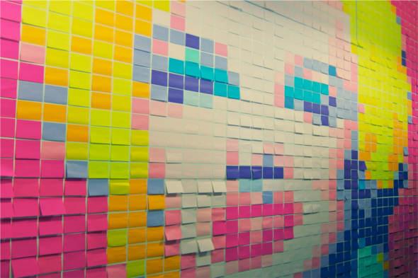 Arte con post-it Arte con post-it