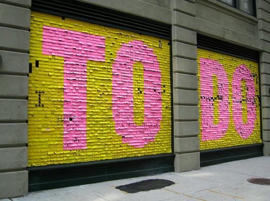 Arte con post-it Arte con post-it