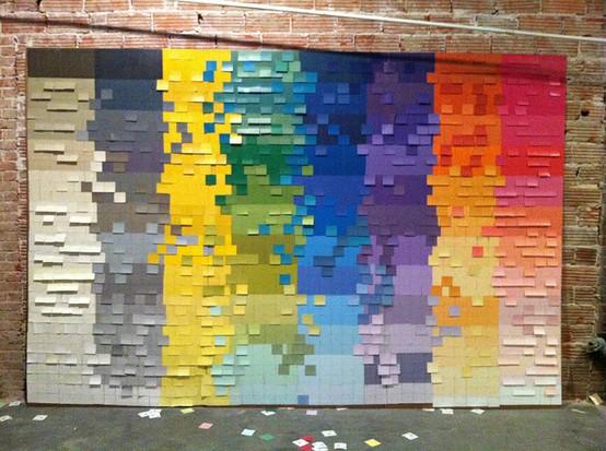 Arte con post-it Arte con post-it