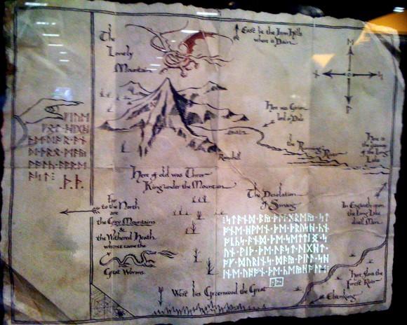 Regalos El Hobbit - Mapa Thorin Escudo de Roble Regalos originales para Navidad y Reyes basados en El Hobbit