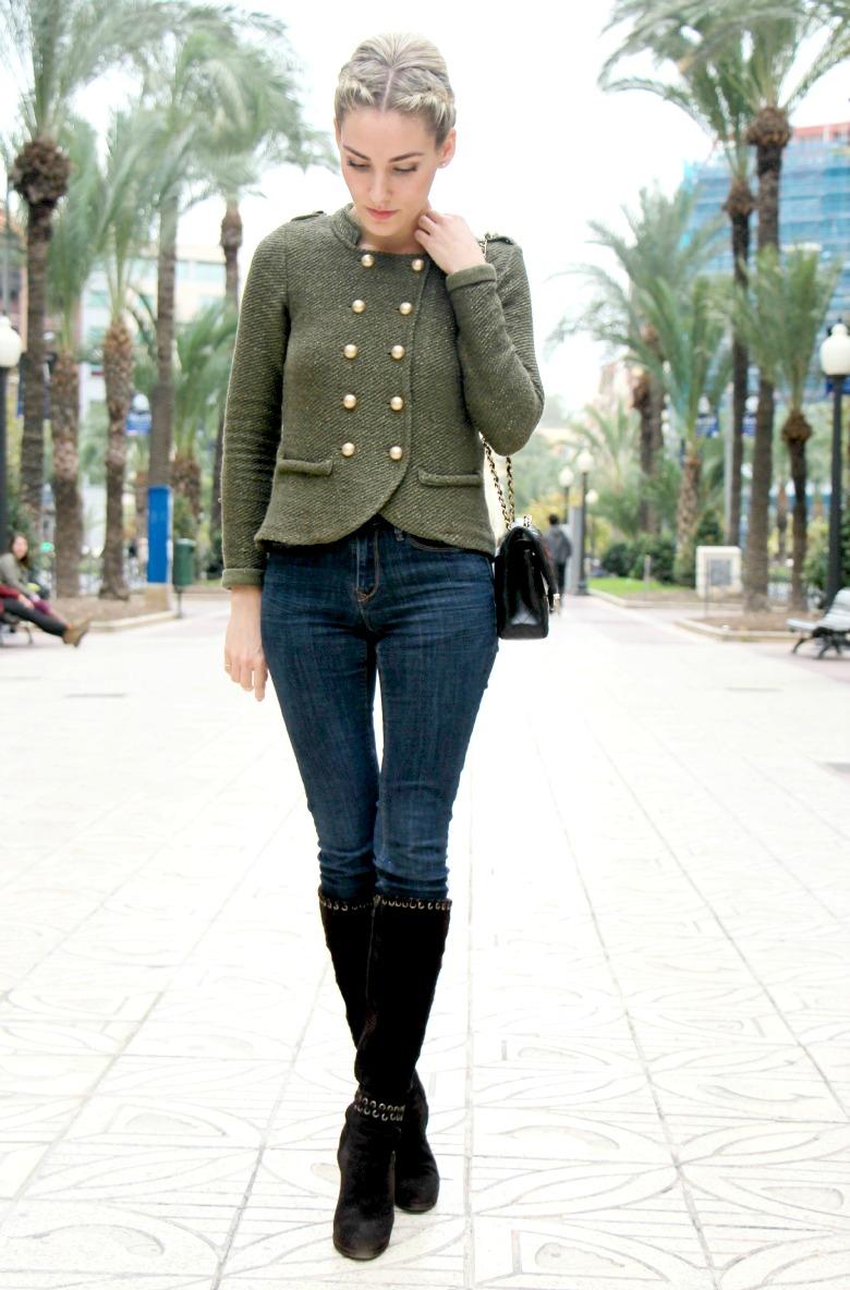 Street Style Tricot Militar