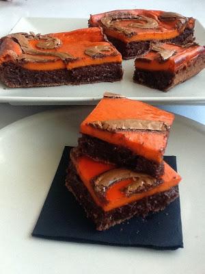 BROWNIE DE CHOCOLATE Y CALABAZA BROWNIE DE CHOCOLATE Y CALABAZA