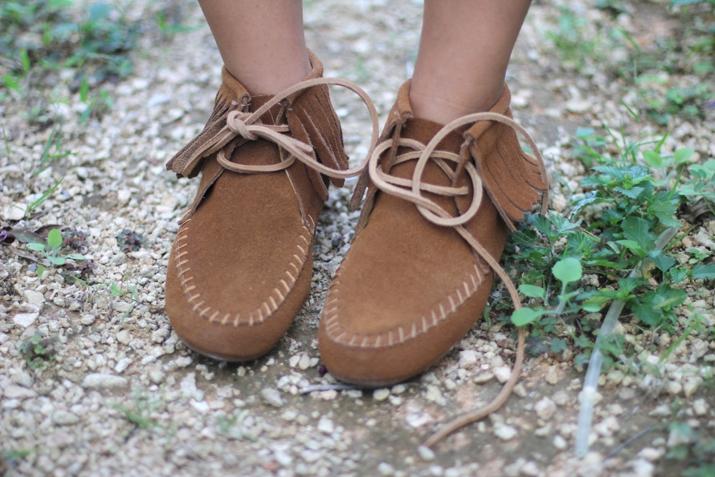 Fringed booties Fringed booties blogger