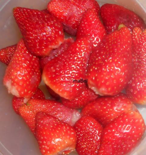 Mousse facil de fresas o de mermelada Mousse facil de fresas o de mermelada