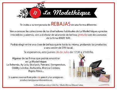 Tarde de Rebajas y Belleza en La Modethêque Tarde de Rebajas y Belleza en La Modethêque