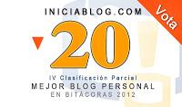 Especial. iniciaBlog en los premios Bitácoras 2012