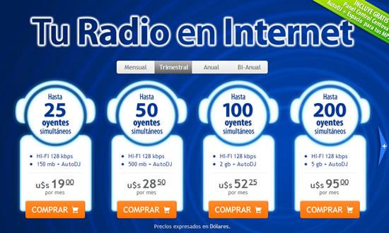 dattac-precios ¿Quieres tener tu propia radio por internet?