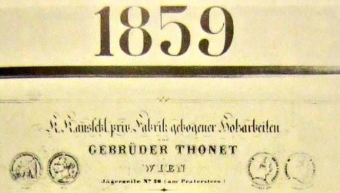 El catálogo de los modelos Thonet de 1859