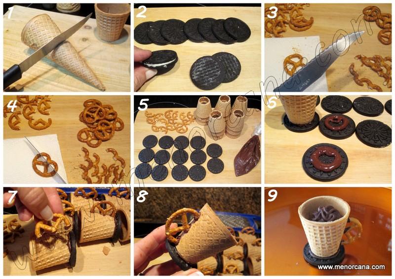 TAZAS BARQUILLO 3 (2) Tazas de barquillo con trufa de naranja