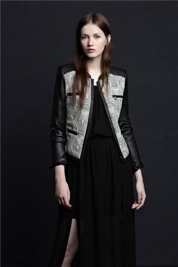 DE TIENDAS: La colección de ZARA para Noviembre! Lookbook Zara TRF Noviembre 2012: vestido negro y chaqueta pitón