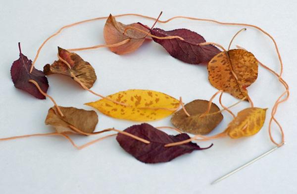 guirnalda-hojas-asubtlerevelry decoración fiesta otoño