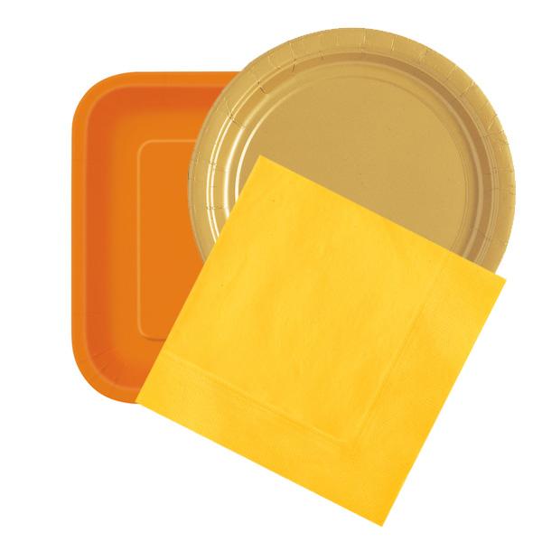 menaje-otono menaje desechable para fiestas