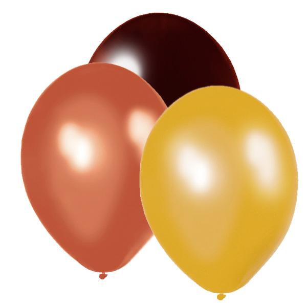 globos-chocolate-oro-terracota globos para una fiesta otoño