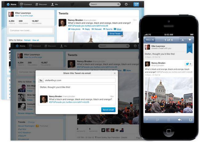 twitter-tweets-x-email Twitter introduce una nueva función para compartir Tweets por email