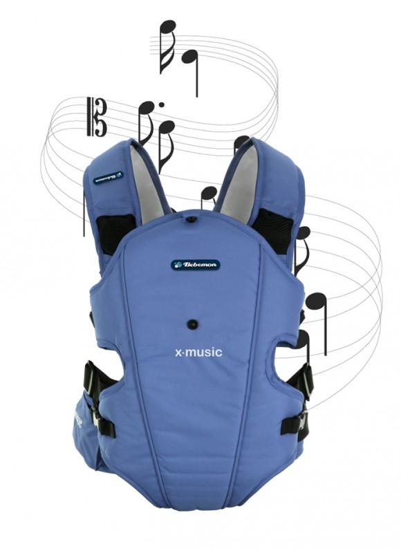 Puericultura en azul - Mochila portabebé X-Music - Productos para bebés Puericultura en azul, productos para bebés que transmiten calma