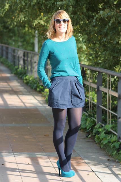 Navy and Turquoise Navy and Turquoise