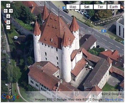 Thun Castle - Suiza Actualizan Google Maps y Earth en más de 108 países con imágenes de alta resolución y a 45º