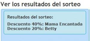 Ganadoras sorteo Offemily Sorteo Offemily