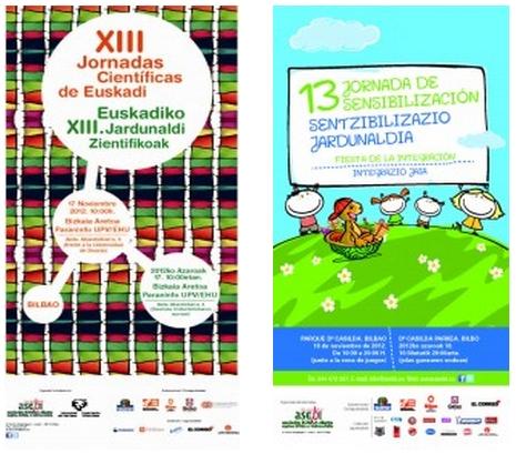 Carteles de las actividades de ASEBI durante es te fin de semana La espina bífida, encuentro entre profesionales y pacientes al abrigo de las TIC