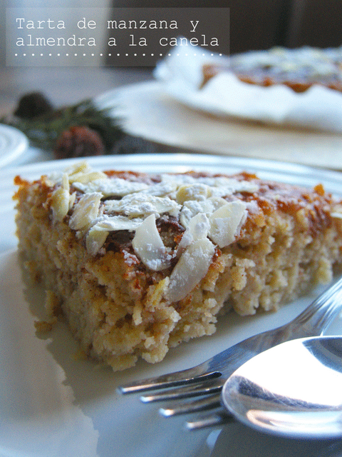 Tarta de manzana y almendra a la canela Tarta de manzana y almendra a la canela