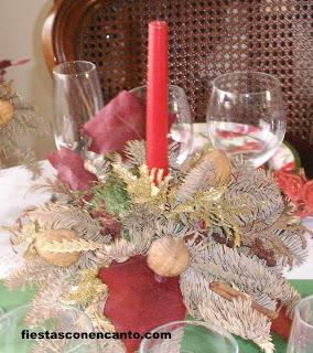 Decoración mesa Navidad: Rojo y Verde
