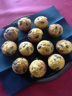 MUFFINS DE CALABAZA Y PIPAS MUFFINS DE CALABAZA Y PIPAS