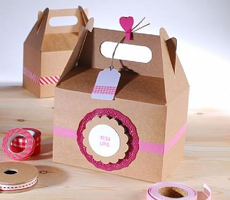 CREA TUS PROPIAS CAJAS Caja craft decorada con washitape