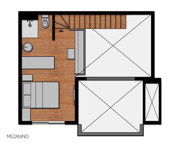 Duplex de 50 m2, lleno de color Duplex de 50 m2, lleno de color