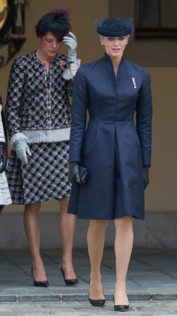 La Princesa Carolina, de Chanel Alta Costura, en el Día Nacional de Mónaco La Princesa Carolina, de Chanel Alta Costura, en el Día Nacional de Mónaco