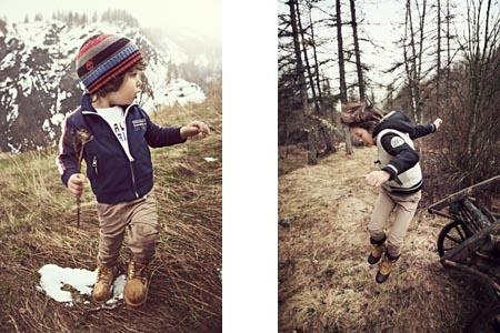 Moda infantil Timberland otoño invierno 2012