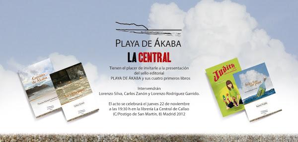 PRESENTACIÓN EN MADRID DE LA NUEVA EDITORIAL PLAYA DE ÁKABA, DE NOEMÍ TRUJILLO Y LORENZO SILVA