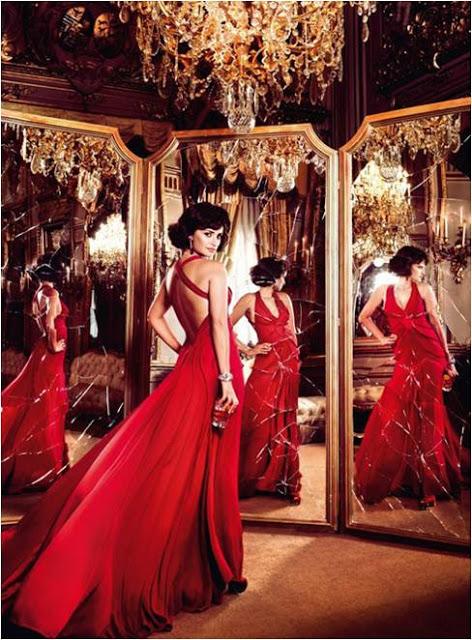 A rouge dress