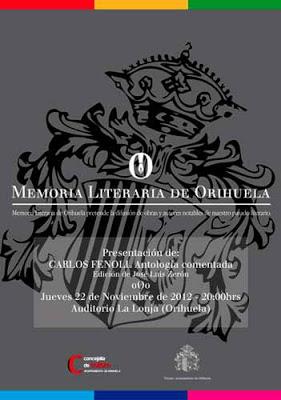 Presentación del libro Antología comentada de Carlos Fenoll, de José Luis Zerón