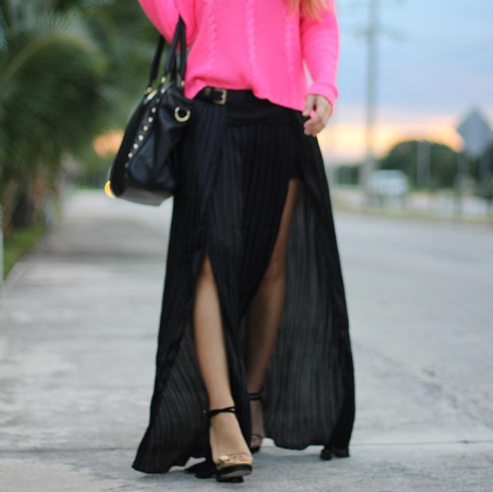 Pleated black skirt Pleated black skirt by fashion blogger