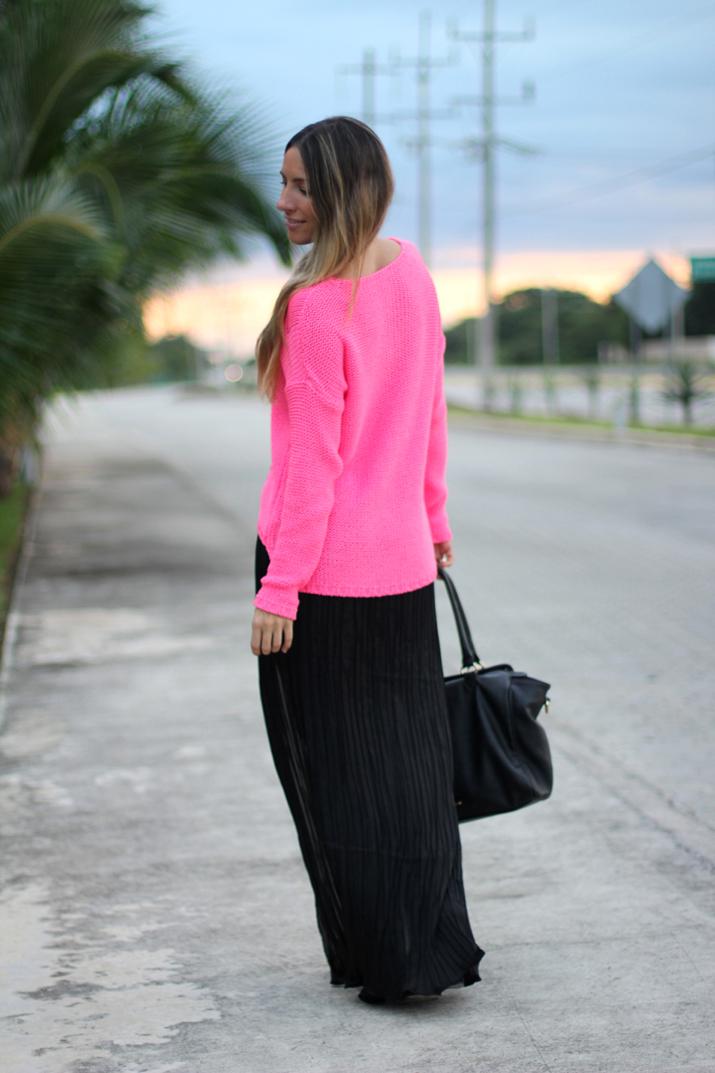 Maxi skirt winter Look with maxi skirt