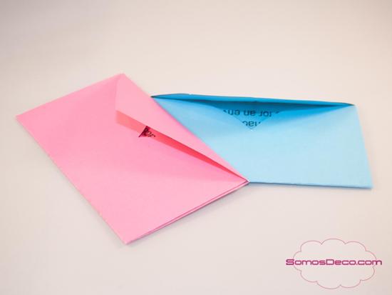 CÓMO HACER UN SOBRE CON UN CORAZÓN (PLANTILLA IMPRIMIBLE) tutorial sobre