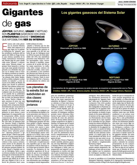 Zoco Astronomía: Los gigantes de gas