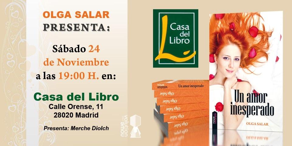 Presentación de Un amor inesperado en Madrid Presentación de Un amor inesperado en Madrid