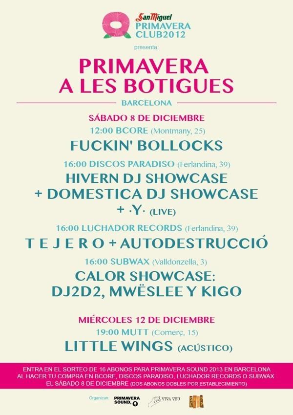 Primavera a les Botigues poster Primavera Club, el festival de música independiente invernal llega a Barcelona, Madrid y Guimaraes