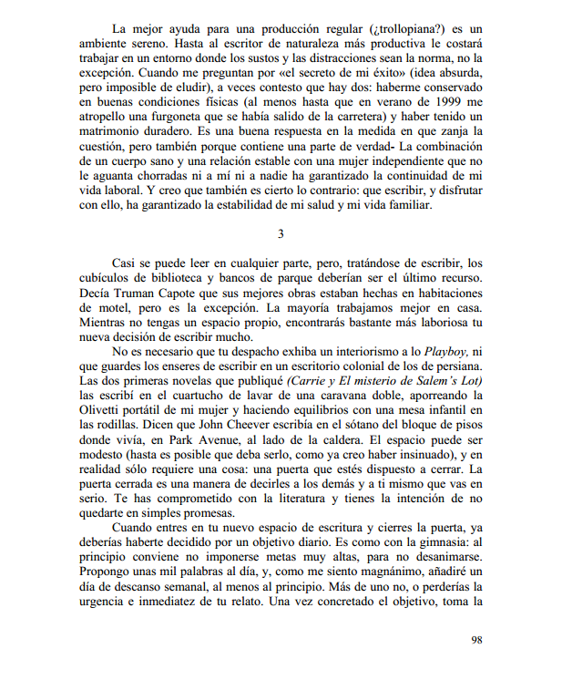 «Mientras escribo» de Stephen King «Mientras escribo» de Stephen King