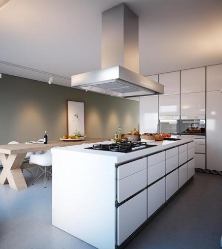 Una cocina blanca moderna código descuento en deco smart para ... Diseño Blancas cocina