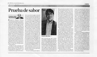 Prueba de sabor, de Fulgencio Martínez, por Francisco Javier Díez de Revenga