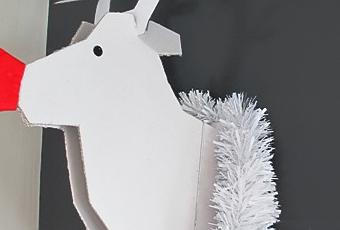 Decoración de Navidad para hacer tú mismo: reno de cartón - Paperblog