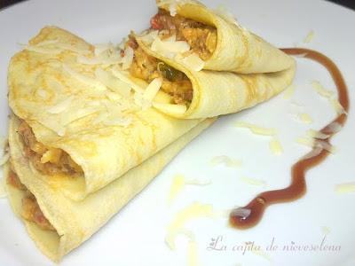 Crepes de chorizo Crepes de chorizo