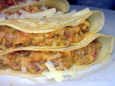 Crepes de chorizo Crepes de chorizo