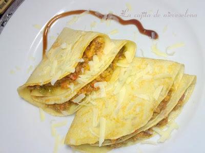 Crepes de chorizo Crepes de chorizo