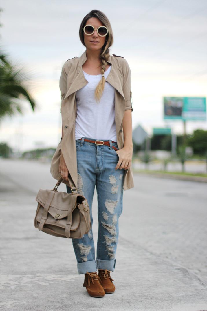 DENIM + BEIGE DENIM + BEIGE