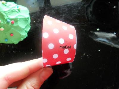 Cupcake arbolito de Navidad muy simple Cupcake arbolito de Navidad muy simple