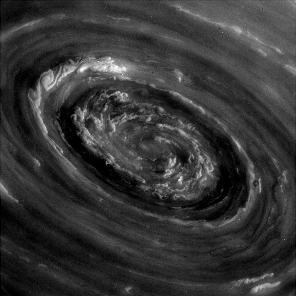 El polo norte de Saturno El polo norte de Saturno
